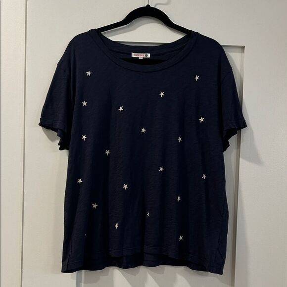 Sundry Navy Star & Heart Patterned Short Sleeve Tee, Size 3 (Large) - Picture 1 of 8
